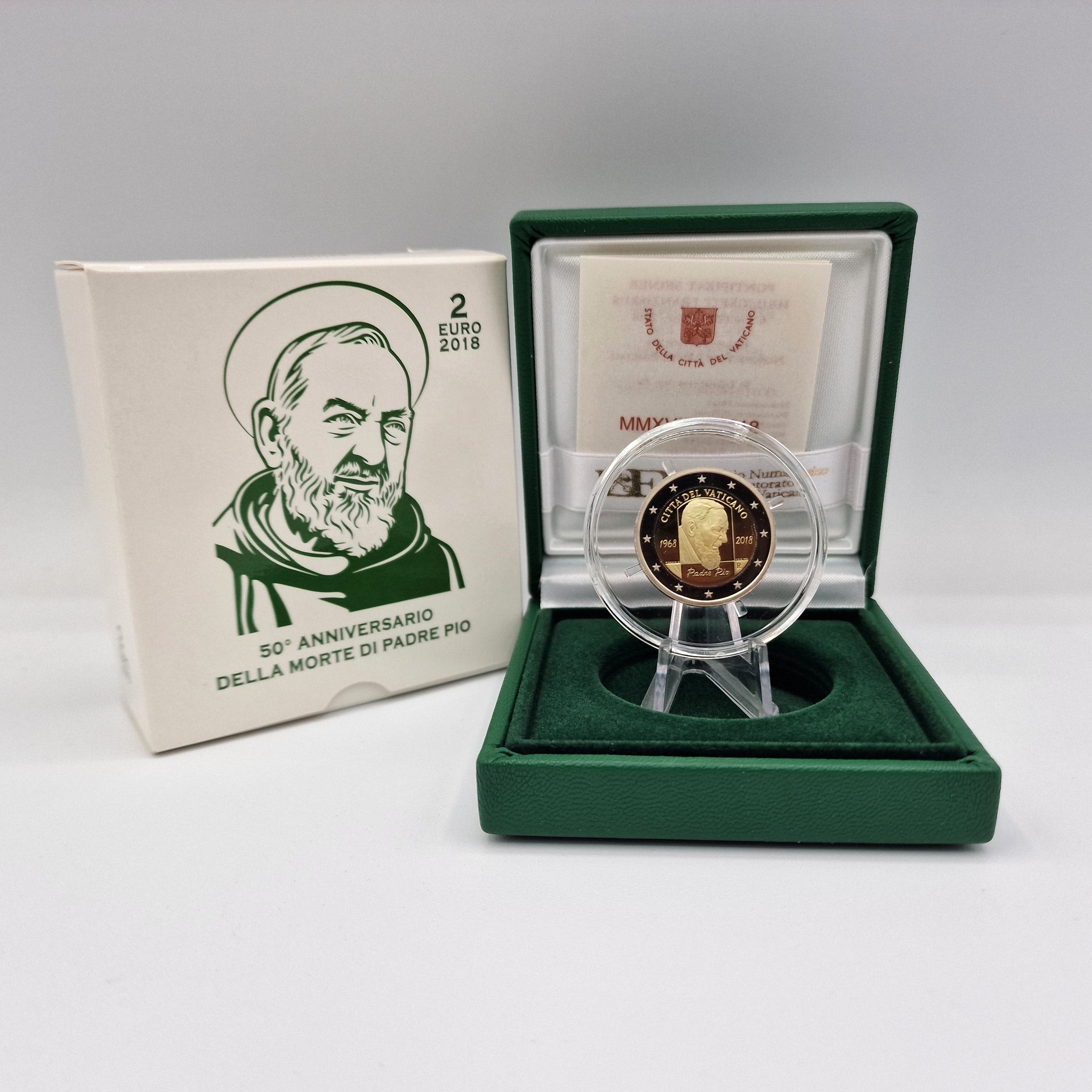 2018 Padre Pio - 2€ Vaticano Proof